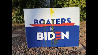 Political signs vandalized in Las Vegas