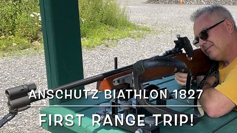 Anschutz Biathlon 1827 first range trip open sights & scoped Lapua Midas+ Wolf match target & tac-22