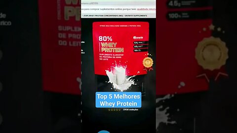 Top 5 MELHOR Whey Protein BOM e BARATO🏆 Qual #wheyprotein Comprar?💵 3✅ #musculação #suplemento