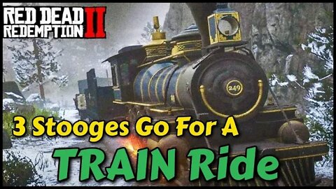 Red Dead Online / 3 Stooges Board A Train! Random Funny Moments