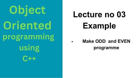 c programming |even number | odd number |c language lecture #03