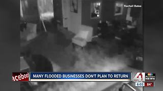 Business owners deciding next step after flood