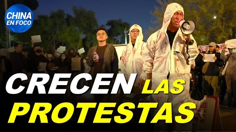 Crecen la protestas en China y despiertan manifestaciones en todo el mundo