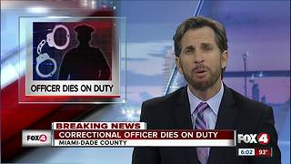 Correctional officer dies on duty