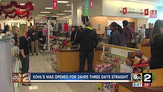 Kohl's opened doors till 6 p.m. for holiday shoppers