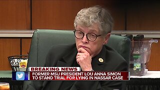 Former MSU President Lou Anna Simon to stand trial for lying in Nassar case