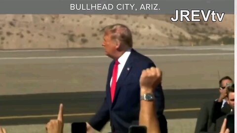 Trump's 96 Mile Rally Caravan & 80,000 Bullhead City Airport Rally Arizona