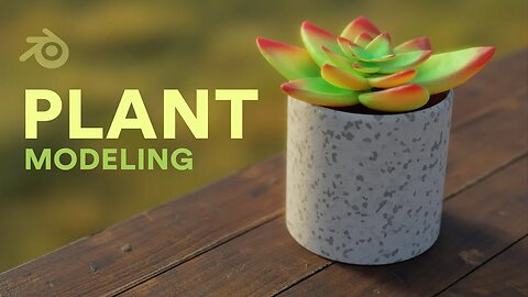 House Plant Modeling in Blender 3D | Easy Tutorial