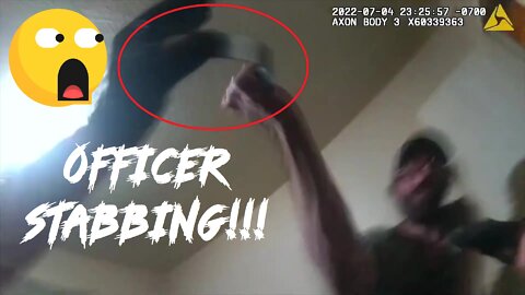 Modesto Police bodycam footage officer shoots man accused of charging at an officer with a knife
