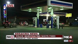 Police investigate scene at Fort Myers gas station on Fowler Street