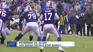 Who should the Bills start at QB this Sunday?