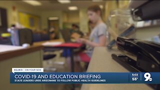 Arizona Public Health, School leaders hold news conference Monday afternoon