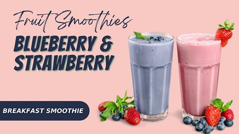 Breakfast Smoothie Blueberry - Vegan Protein Shakes Recipes