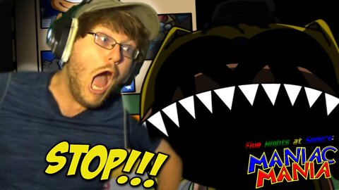THAT MOMENT WHEN NOOB UNDER THE DESK-- || Five Nights at Sonic's: Maniac Mania Infinite Demo #3