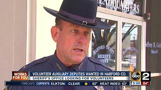 Harford County Sheriff's Office looking for volunteer Auxiliary Deputies