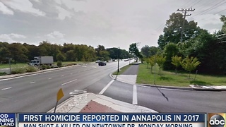 First homicide reported in Annapolis in 2017