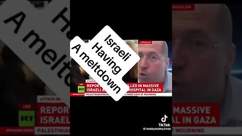 Israeli gets angry at uk news reporter ove gaza hospital attack