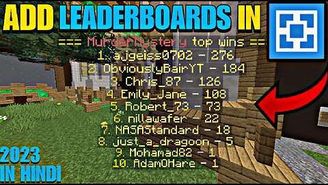 How to make leaderboard in minecraft