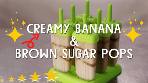 Creamy Banana & Brown Sugar Pops - A Great Easy Fun Dessert For Anytime