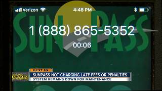 FDOT announces no late fees, penalties for SunPass customers because of system error | Driving Tampa Bay Forward