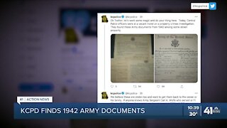 KCPD finds 1942 Army documents