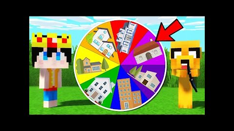 ¡La RULETA de las CASAS DE LUJO en MINECRAFT! 🎯🏡 PRUEBA TU SUERTE: CASA NOOB VS CASA PRO