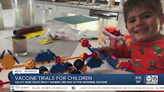 Valley mom talks about signing child up for vaccine trial