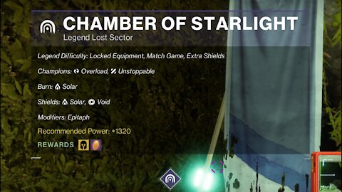 Destiny 2, Legend Lost Sector, Chamber of Starlight on the Dreaming City 10-30-21