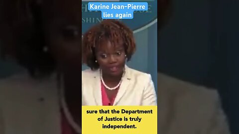 Karine Jean-Pierre SHOCKING claim!