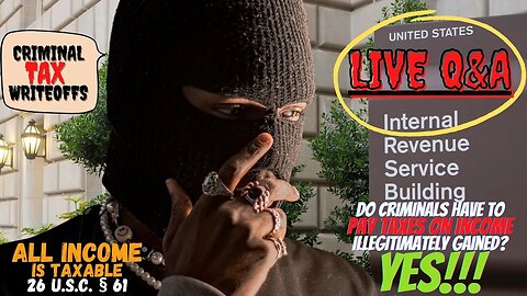 CRIMINALS PAY #TAXES TOO!!! | ALL INCOME MUST BE REPORTED 👀 👀 | #vlogmas #IRS #taxreturns