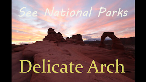 The Delicate Arch at sunrise