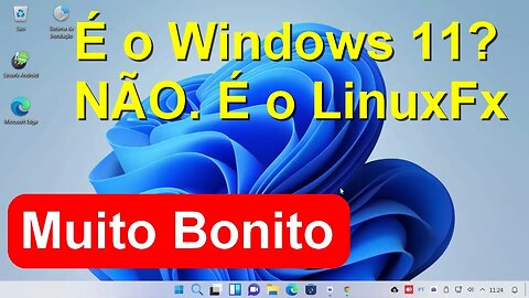 É o Windows 11? NÃO. É o LinuxFX 11. Plasma Windows 11 e 10 themes. MUITO BONITO.