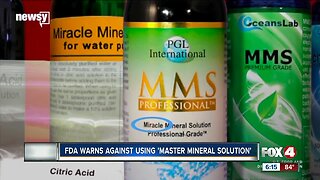 FDA warns "miracle" remedy for autism, cancer is like drinking bleach
