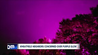 Wheatfield neighbors concerned over purple glow