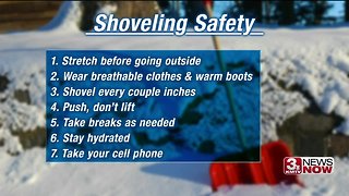 Staying hydrated helps you shovel snow safely