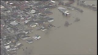 Aurora, Indiana underwater as Ohio River keeps rising