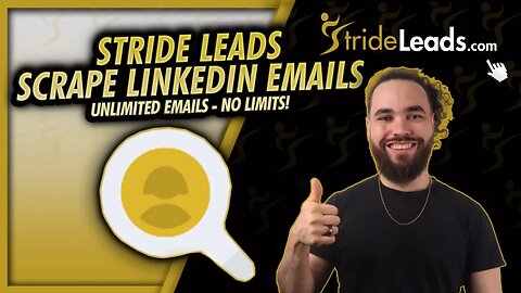 StrideLeads.com 📧 Extract Unlimited LinkedIn B2B Contacts From Sales Navigator Search For Cold Email