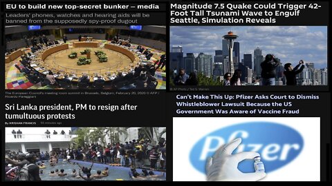 EU TO BUILD NEW TOP SECRET BUNKER; Latest on Pfizer Lawsuit & Other News
