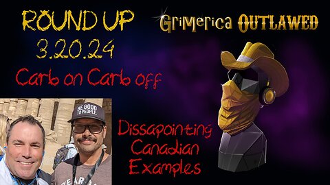 Outlawed Round Up - 3.20.24 Carb On Carb Off, Pan Canadian Health Data