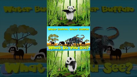 Panda Bear Song | Panda Bear Panda Bear what do you see? | #shorts