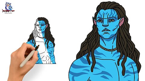 How to Draw Jake Sully Avatar: The Way of Water