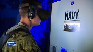 Virtual reality tent at EAA AirVenture gives you a simulation of life in the U.S. Navy