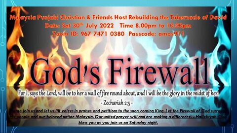 Jeremy Caverley Preaching in Malaysia: God's Firewall July 30 2022