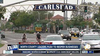 North County leaders make push to reopen businesses