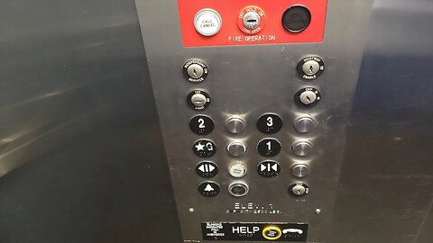 Weird Thyssenkrapped On 1981 Dover Hydraulic Elevator at Seascape Condos (N Myrtle Beach, SC)