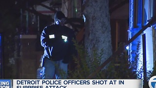 Detroit Police officers targeted in shooting