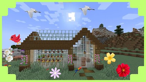 How to Build a Greenhouse | Minecraft