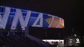 FC Cincinnati's West End Stadium debuts dazzling fin lighting