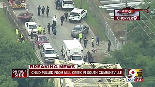 Child pulled from Mill Creek in South Cumminsville