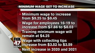 Minimum wage increase for Michigan employees taking effect March 29
